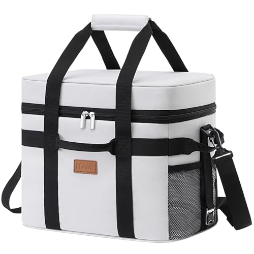 Lifewit Geladeira portátil 20 l, bolsa térmica grande, Cooler Bag dobrável com várias alças, bolsa de frigorífico para homem e mulher, suporte de alimentos para piquenique, campismo, churrasco