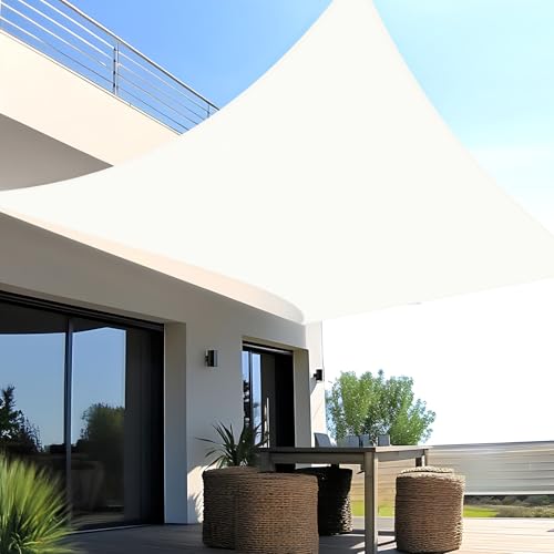 SUNNY GUARD Toldo, vela de sombra, retangular, impermeável, à prova de vento e com proteção UV para pátio, exteriores e jardim