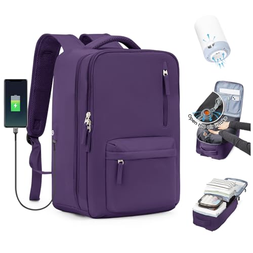 SZLX Mochila a vácuo com bomba mochila viagem cabine avião 40 x 20 x 25 mulher Ryanair bagagem de mão 40 x 30 x 20 Ryanair malas de viagem 45 x 36 x 20 Easyjet mala portátil 14 polegadas homem com