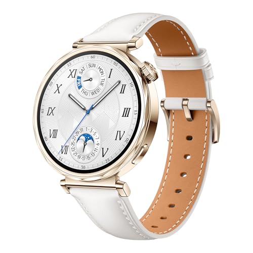 HUAWEI Watch GT Smartwatch GT 5 41 mm, silhueta com design sofisticado, nova experiência de corrida e ciclismo, rastreamento de saúde, 7 dias de duração da bateria, iOS e Android, branco