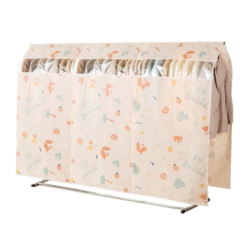 Mengger Capas roupa de guarda-roupa, capa protetora para cabide de 200 x 150 cm, capa roupa de armário borro, roupa, capas de armário, com janela transparente, anti-humidade (200 x 150 cm)