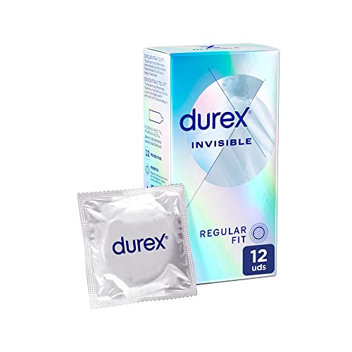 Durex Preservativos invisível, extra lubrificado, pack de 12 preservativos
