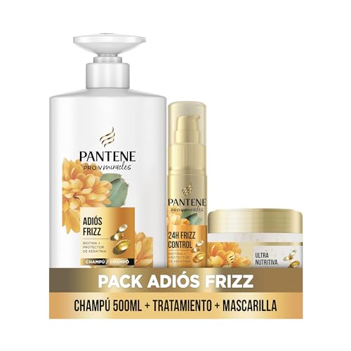 Pantene Frizz Controlo com biotina e complexo de queratina champô 500 ml máscara cabelo 300 ml soro cabelo sem enxaguar 70 ml