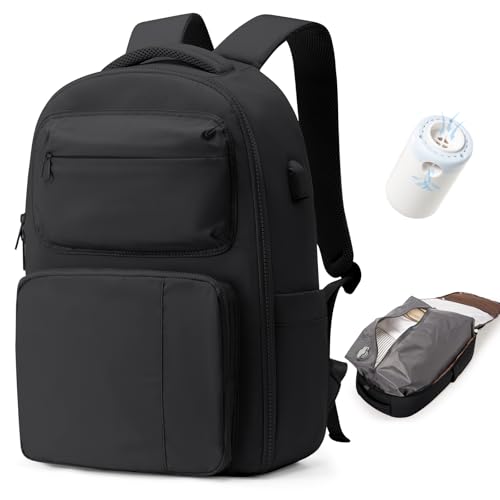 BJLFS Mochila viagem cabine avião 40 x 20 x 25 a vácuo bagagem de mão de grande capacidade com sistema de vácuo mochila de viagem portátil impermeável para homem e mulher com sistema de compressão