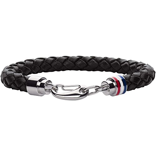 Tommy Hilfiger Jewelry Pulsera de Cuero Trenzado para Hombre - Disponible en Color Marrón o Negro