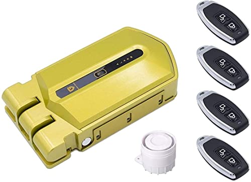 Fechadura invisível inteligente com alarme - Golden Shield Alarm 120 db 4 comandos incopiáveis, com deteção antecipada (quando forem a porta antes de abrir, o alarme saltará)