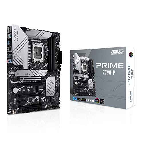 ASUS PRIME Z790-P Placa mãe Intel LGA 1700 ATX (PCIe 5.0, três M.2, VRM de 14+1 fases, DDR5, LAN de 2,5 Gb, USB 3.2 Gen 2 tipo C, USB 3.2 Gen 2 tipo C frontal, Thunderbolt 4, Aura S ync)