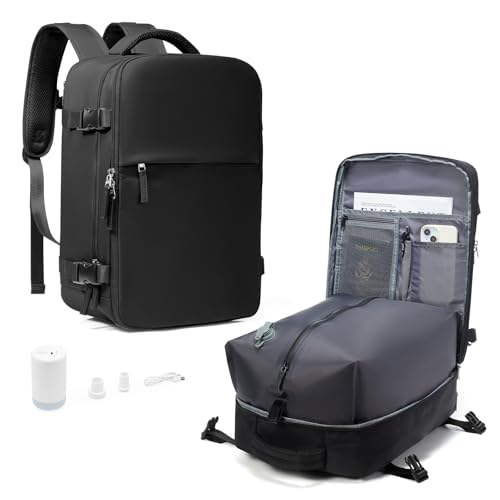 HPLQQ Mochila viagem cabine avion 40 x 30 x 20 para Ryanair mochilas a vácuo com bomba saco de cabine 45 x 36 x 20 bagagem de mão para EasyJet mochila de caminhada impermeável cabine mochila