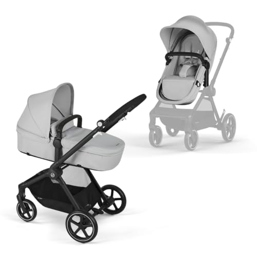 CYBEX Gold Carrinho de passeio EOS 2 em 1, sistema de viagem, desde o nascimento até 22 kg (aprox. 4 anos), cinzento (lava cinzento)