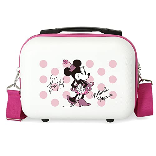 Disney Mickey All Smile Valise Cabine multicolorida, 38 x 55 x 20 cm, rígido ABS Fermeture à Combinaison 35 L 2 kg 4 Roues Bagage à Main