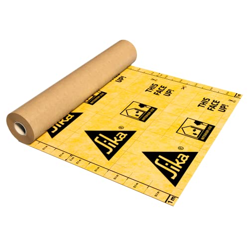 SIKA - SikaCeram Sealing Membrane W - Membrana flexível de vedação e desacoplamento para impermeabilização de paredes e pisos sob azulejos em quartos húmidos - Rolo 1 m x 30 m