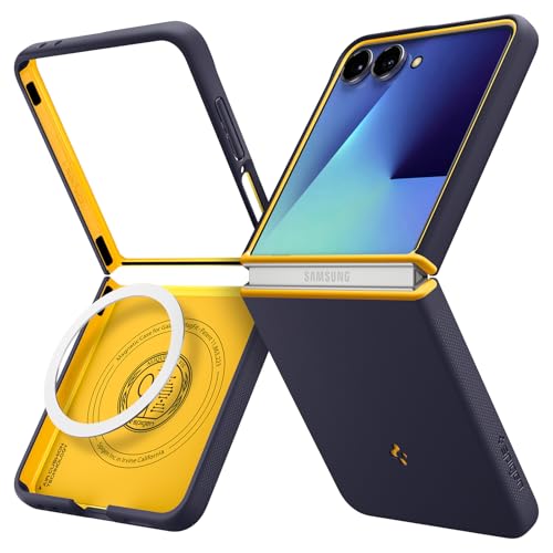 Spigen Capa Nano Pop MagFit compatível com Samsung Galaxy Z Flip 7 - Blueberry Navy