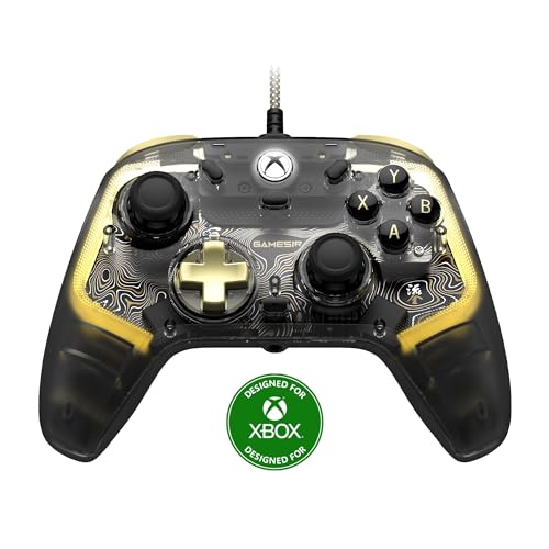 GameSir Kaleid Flux Xbox Controller- Mando de juegos con licencia oficial para Xbox Series X|S, Xbox One & Windows & Steam, Mando de videojuegos con cable con gatillo/joystick de efecto Hall