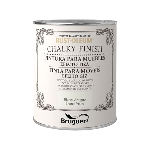 Rust-Oleum Bruguer Chalky Finish pintura para móveis branco antigo 750 ml