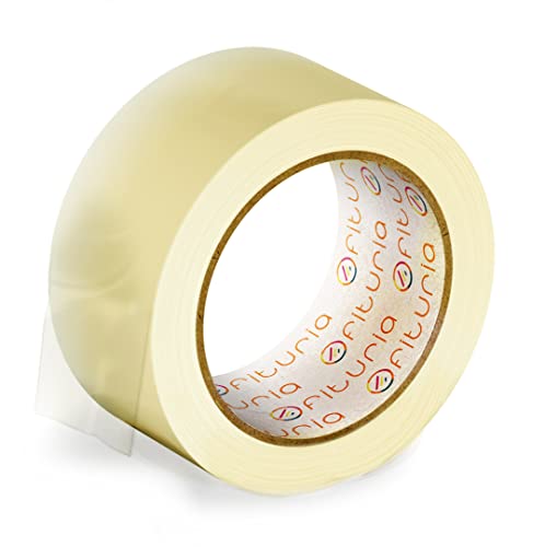 OFITURIA Fita adesiva de embalagem transparente para embalagem de caixas de papelão de envio e movimentos. Gabinete para embalagens seguras e resistentes, 36 cm x 60 m, transparente, 1 rolo)