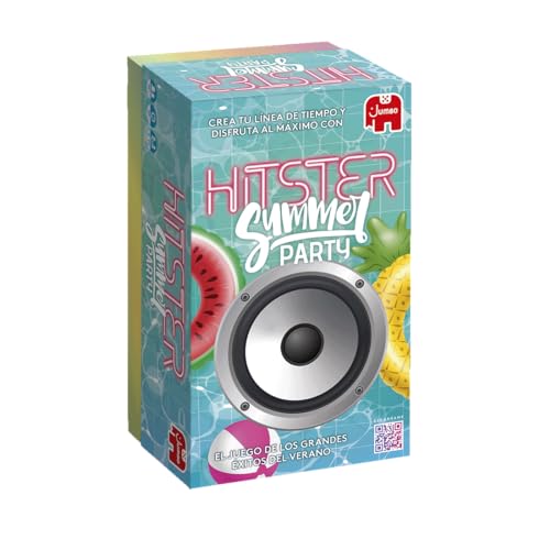 Hitster Summer Party, jogo de tabuleiro para adultos e divertido, jogo de mesa musical, a partir de 16 anos, de 2 a 10 jogadores, app gratuito, jogo de verão, para festas, espanhol (ES)
