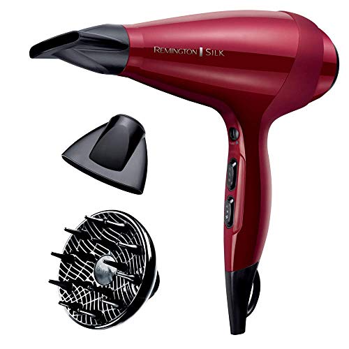 Remington Silk - Secador de cabelo profissional, iónico, difusor e concentrador