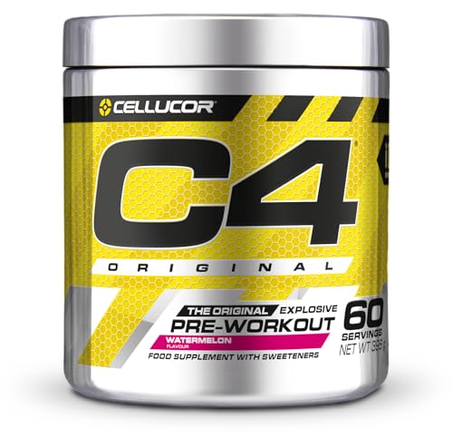 C4 Original Suplemento em pó para pré-treino, bebida energética sem açúcar para homens e mulheres, 150 mg de cafeína, beta-alanina e monoidrato de creatina