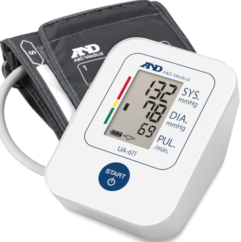 A&D Medical Tensiómetro de braço digital, medição precisa da pressão arterial e do pulso, validado clinicamente – UA-611