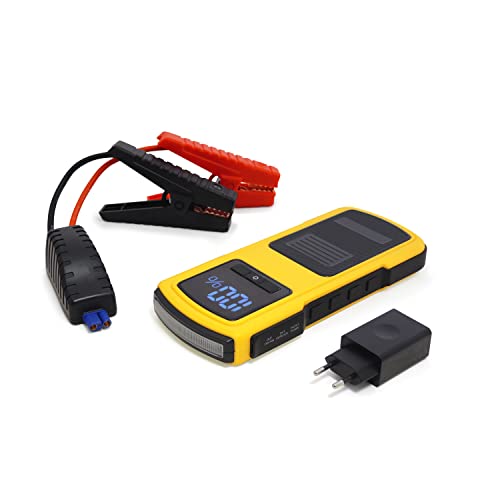 MAXTOOLS JSL360 Iniciador de emergência 12 V 2100 A para carros, todo-o-terreno, veículos todo o terreno, autocaravanas e veículos comerciais, bateria, ecrã LED e carregador rápido QC3.0