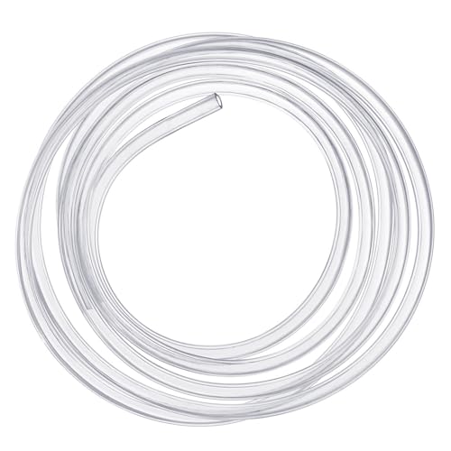Kesote 8 mm (diâmetro interior) x 11 mm (diâmetro exterior) tubo flexível de PVC, tubo transparente de 5 metros ideal para tanque e aquário
