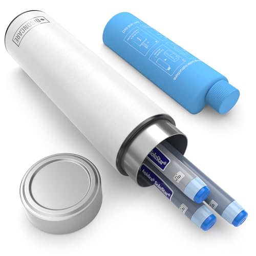 DISONCARE 60H 4 penas frigorífico portátil insulina viagem TSA 2-8 ℃ gel refrigerador medicamentos pequeno - estojo isotérmico para seringas e frascos, bolsa para diabéticos, Polar branco, Clássico