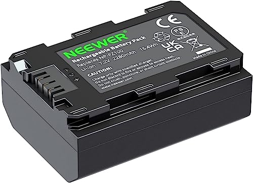 NEEWER Bateria de substituição para Sony NP-FZ100, compatível com Sony A1, A9, A9 II, A7R III, A7R IV, A7S III, A7 III, A7 III, A7 IV, A6600, A7C, bateria recarregável de iões de lítio 2 280 mAh H