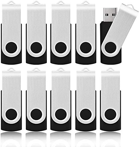 KOOTION 10 unidades pendrives USB16 GB, USB 3.0 memória USB leve pequeno e prático USB Stick Flash de tampa Push-Pull Pendrive 16 GB para computador/TV/carro/Player, ect