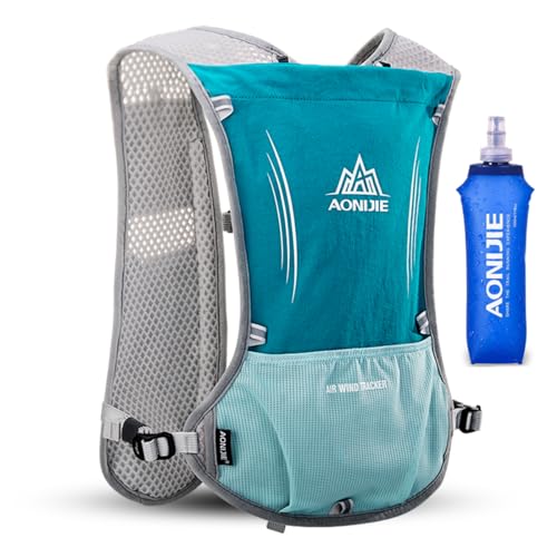 AONIJIE 5L Outdoor Sport Multifunctional Camping Backpack Cycling Running Climbing Hiking Hydration Vest Pack with 500ml Soft Flask
