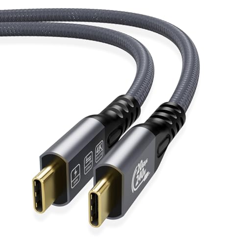 MOPOCHG USB C para USB C Cabo de 240 W, USB C 3,2 Gen 2 x 20 Gbps, PD3.1 Cabo USB-C de carregamento rápido 4 K@60 Hz Video para iPhone 15 Plus Pro Max, MacBook Air Pro, Dell, iPad Pro Air, Samsung