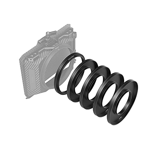SMALLRIG Lens Adapter Ring Kit de anéis adaptadores de lentes para mini Matte Box, com rosca de filtro, adaptador de Matte Box de 52 mm / 55 mm / 58 mm / 62 mm / 86-95 mm - 3383
