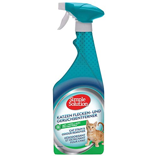 Simple Solution Extreme, removedor de manchas e antiodores para animais de estimação, limpador enzimático com um poder de limpeza 3X Pro-Bacteria - 750 ml