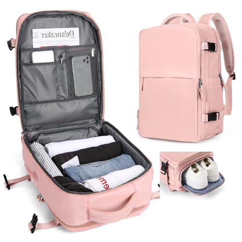 SZLX Mochila Viaje Cabina Avion 40x20x25 Mujer Ryanair Bolsas de viaje Equipaje de Mano avion Maletas de Viaje Cabina 45x36x20 Easyjet Mochila para Portátil con cable USB Impermeable Mochila Escolar