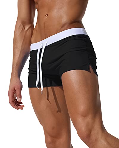 Adorel Calções de banho de natação para homem boxers de surf