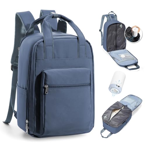 BJLFS Mochila viagem cabine avião 40 x 30 x 20 Ryanair Wizzair bagagem de mão 40 x 20 x 25 voling com sistema de vácuo mochila de viagem portátil impermeável para homem e mulher com sistema de