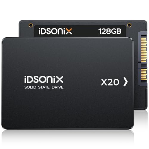 iDsonix Unidade de estado sólido SATA interna de 128 GB, 6,3 cm, SATA III de 6 GB/s, com flash NADA 3D e gerenciamento de energia, para computador portátil e PC de secretária, X20