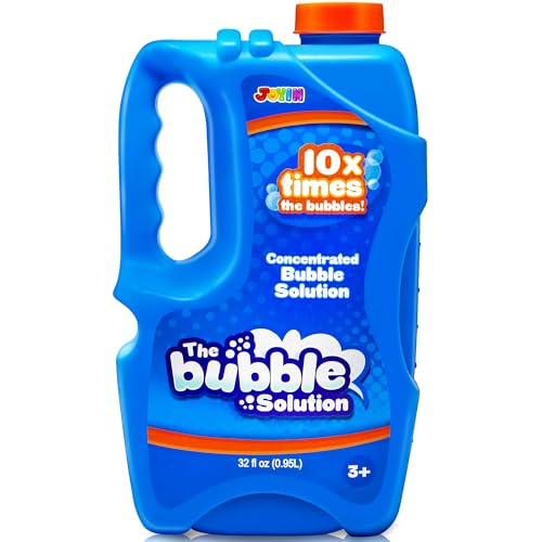 JOYIN Solução concentrada de bolhas de sabão de 32 oz (azul) para meninos, bolhas de sabão líquido para meninos e meninas, conjunto de verão ao ar livre, brinquedos com bolhas de sabão e prémios para