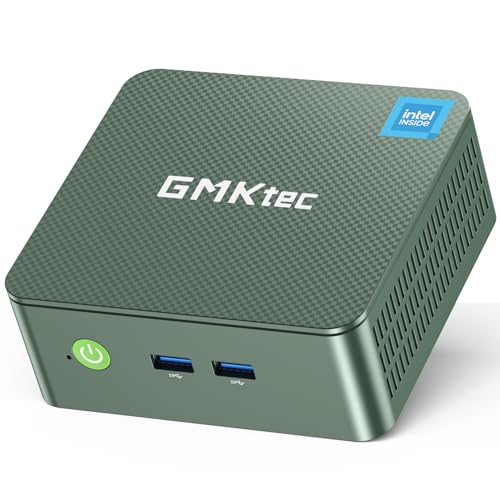 GMKtec G3 Plus Mini PC, Intel Twin Lake N150 (atualização N100) 8 GB RAM 3200 MHz 256 GB SSD M.2 NVME SSD (compatível com PCIE 3.0), computador mini, USB 3.2 * 4/2 x HDMI 4K@60Hz/2.5G LAN, micro