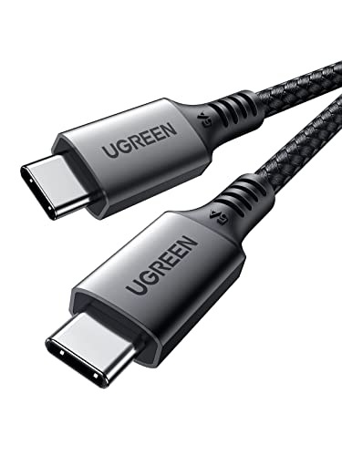 UGREEN Cabo USB C de 100 W, tipo C PD 3.0 carregamento rápido compatível com MacBook, iPhone 16/15 Plus Pro Max, Galaxy S24 Ultra S23 S22, Pixel 6 7 8 9 XL. 1 Meses