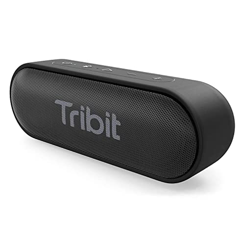 Altifalante Bluetooth Tribit XSound Go [atualizado] Altifalante sem fios portátil de 16 W com graves intensos, IPX7, Tipo C, Bluetooth 5.0, emparelhamento estéreo sem fio, alcance Bluetooth de 100 pés