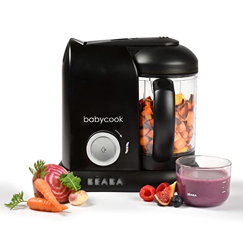 Béaba Babycook Solo Robot de cozinha infantil 4 em 1. Tritura, cozinha a vapor, cozimento a vapor rápido, comida caseira e deliciosa para bebés e crianças, comida variada para o seu bebé.