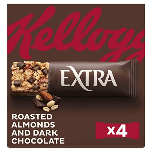 Kellogg's Extra barras de chocolate e amêndoas, pack 4 x 32 g