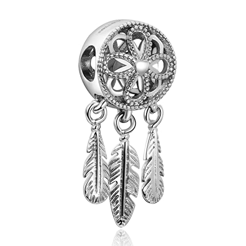 Amuefer Charms Plata De Ley 925 Pulsera Collar Colgantes Perlas Encanto Mariposas, Amor, Regalos Para Madre CumpleañOs Tortugas, Viaje Perlas Regalo