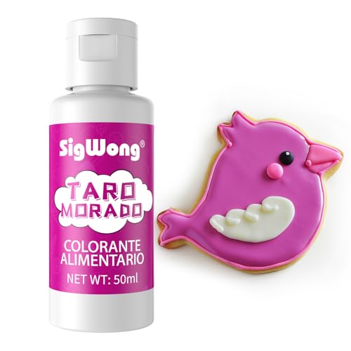 Colorante alimentar - 50 ml Corante alimentar líquido concentrado - Corante alimentar líquido néon para substituição, decoração, esmalte, cozinha e artesanato - Taro roxo
