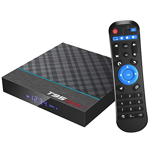 TUREWELL Android TV Box, Android 9.0 TV Box Amlogic S905X3 Quad-Core Cortex-A55 4 GB RAM 32 GB ROM Android Box com 8K BT4.0 2.4G/5.0 GHz Dual-Band WiFi