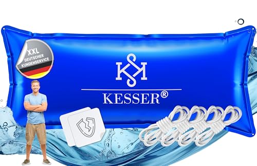 KESSER® Almofada de piscina de inverno 200 cm x 400 cm | cobertura de piscina com costura dupla Whirlpools | Almofada de ar para piscina de inverno | Cobertura para piscinas embutidas de inverno, PVC
