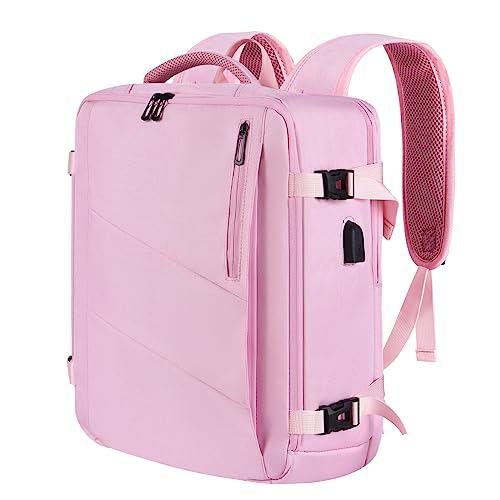 Mochila viagem cabine avião 40 x 20 x 25 / 45 x 36 x 20 para Ryanair e Easyjet mala Cabin Bag malas de cabine bagagem bagagem de mão mochila impermeável, ROSA, 40 x 20 x 25 cm, Durável