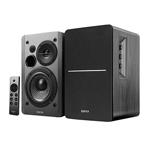 Edifier R1280DBs Altifalantes ativos de estante com Bluetooth, colunas de estúdio tipo monitor 2.0 Wireless - 42 W RMS com subwoofer - preto