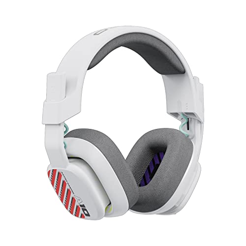 ASTRO A10 Auriculares Gaming Gen 2 com cabo - Capacetes Over-ear para gaming com microfone rotativo para silenciar, transdutores de 32 mm, compatíveis com Xbox, PC - branco