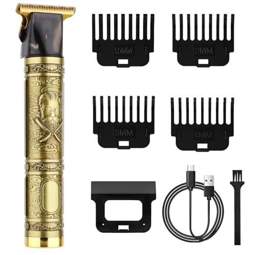 Corta-pelos profissional para homem, máquina de cortar cabelo, 4 pentees-guia aparador de barba, máquina de cortar o cabelo para barba, bateria de lítio de 1200 mAh recarregável para cortar o cabelo